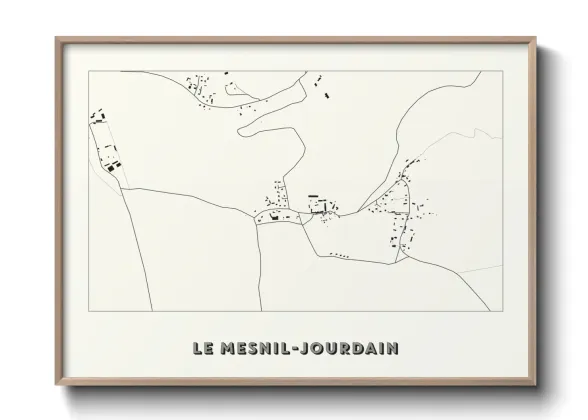 Une affiche de carte sur Le Mesnil-Jourdain