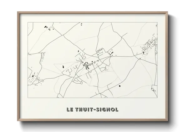 Une affiche de carte sur Le Thuit-Signol