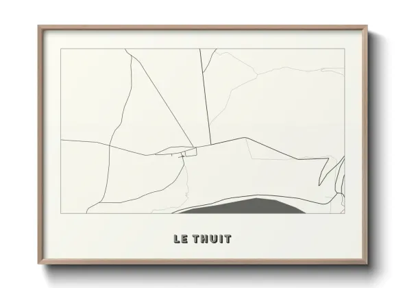 Une affiche de carte sur Le Thuit