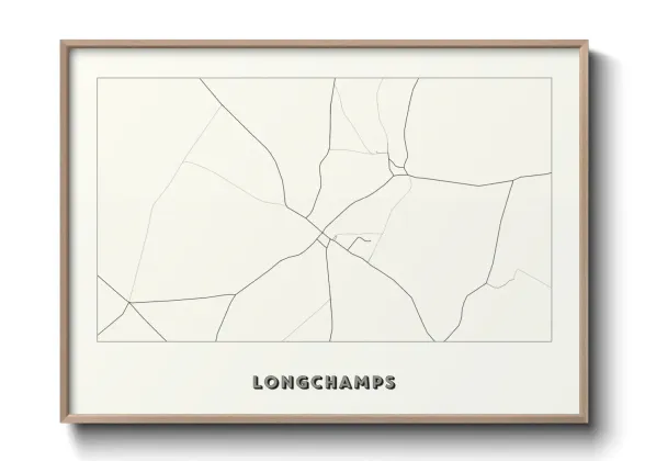 Une affiche de carte sur Longchamps