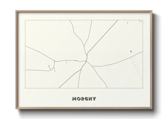 Une affiche de carte sur Morgny