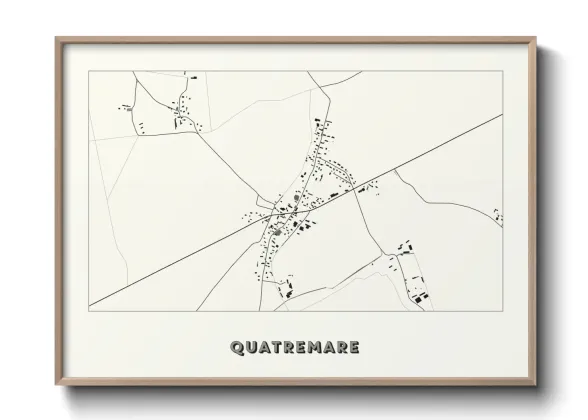 Une affiche de carte sur Quatremare