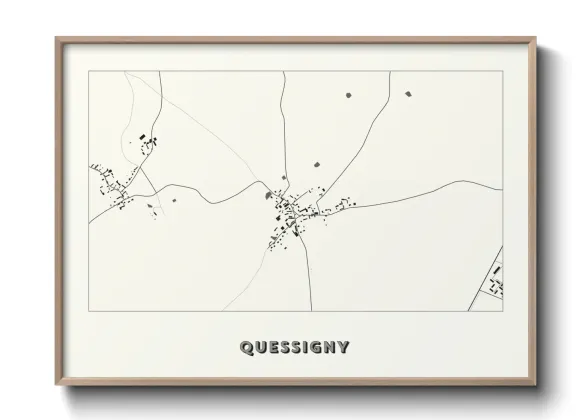 Une affiche de carte sur Quessigny