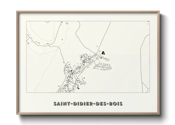 Une affiche de carte sur Saint-Didier-des-Bois