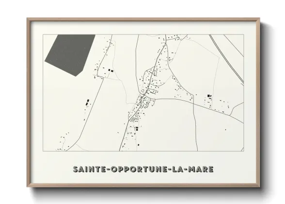 Une affiche de carte sur Sainte-Opportune-la-Mare