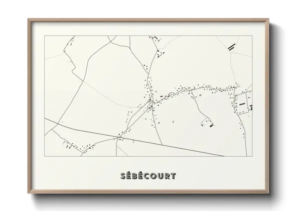 Une affiche de carte sur Sébécourt
