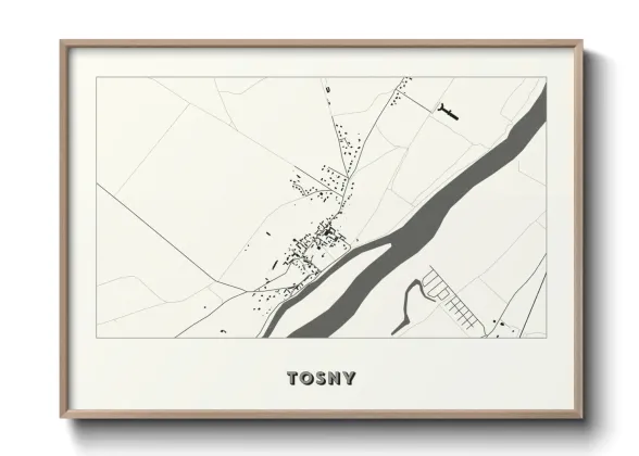 Une affiche de carte sur Tosny
