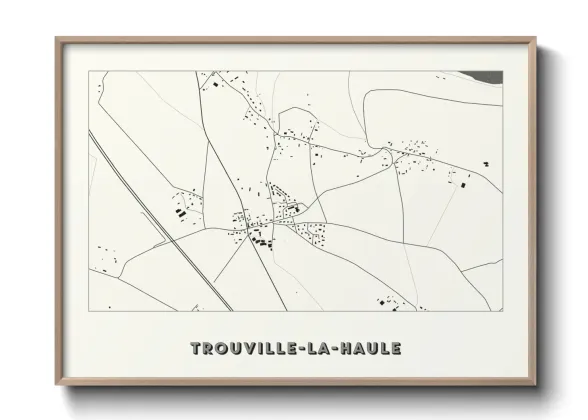 Une affiche de carte sur Trouville-la-Haule