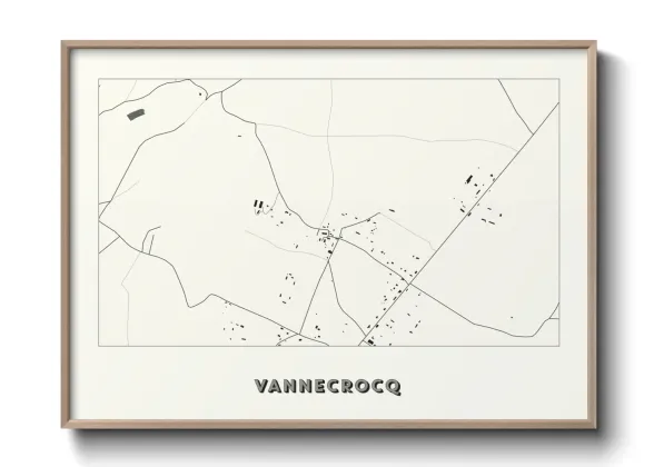 Une affiche de carte sur Vannecrocq