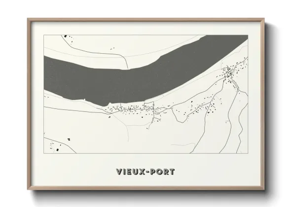 Une affiche de carte sur Vieux-Port