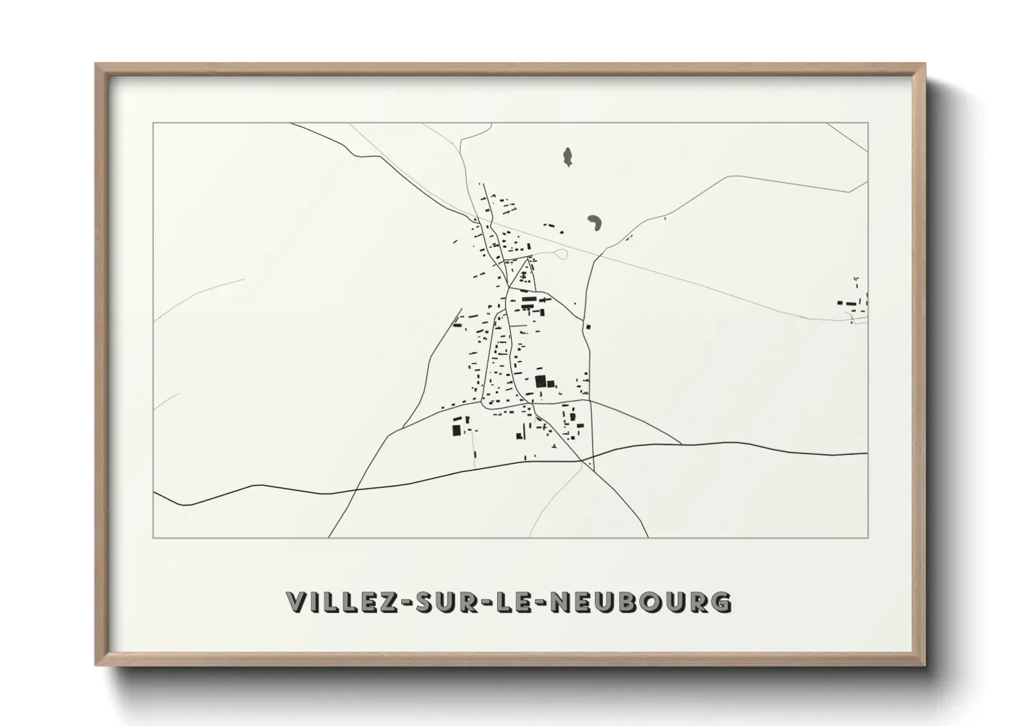 Un poster carteVillez-sur-le-Neubourg