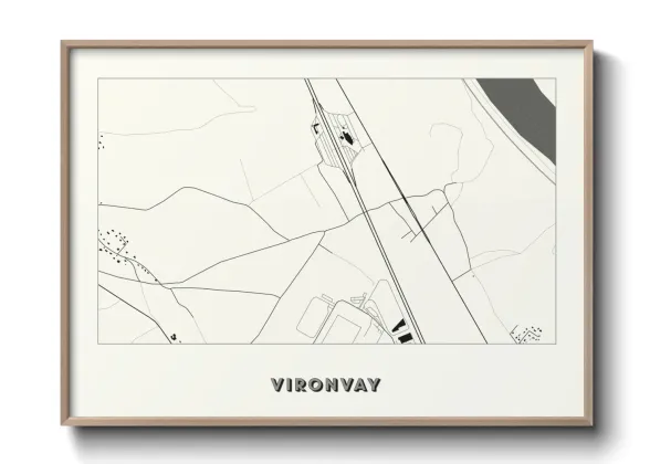 Une affiche de carte sur Vironvay