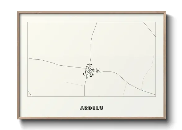 Une affiche de carte sur Ardelu