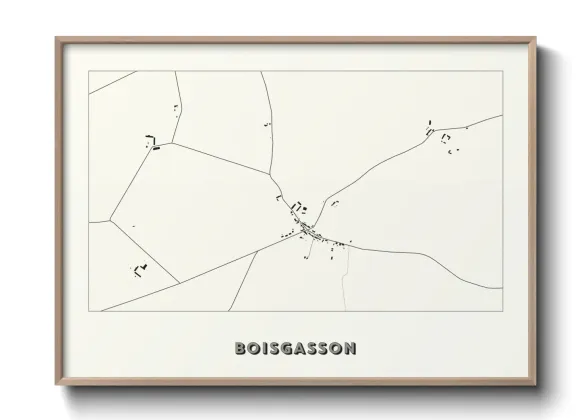 Une affiche de carte sur Boisgasson