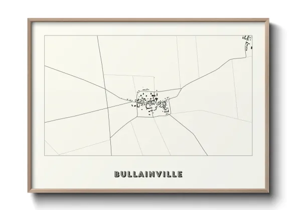 Une affiche de carte sur Bullainville