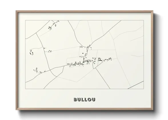 Une affiche de carte sur Bullou