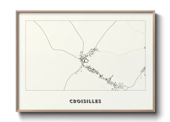 Une affiche de carte sur Croisilles