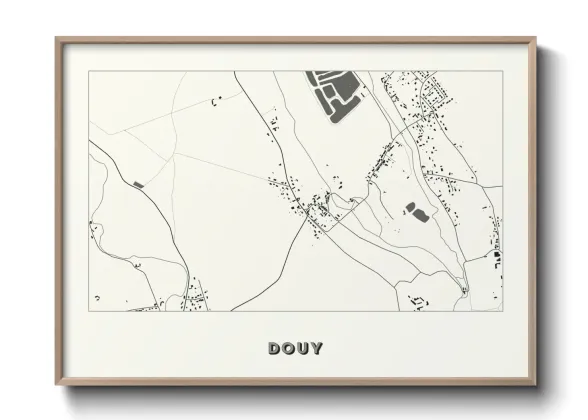 Une affiche de carte sur Douy