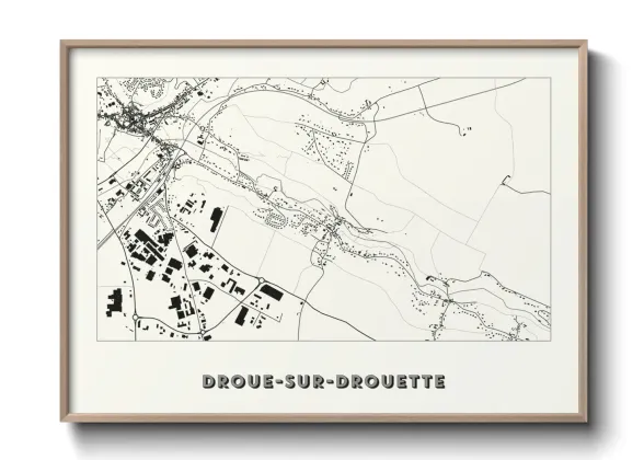 Une affiche de carte sur Droue-sur-Drouette