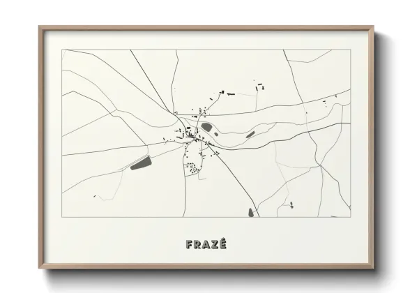 Une affiche de carte sur Frazé