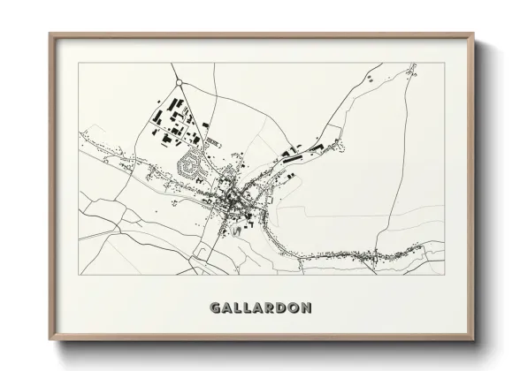 Une affiche de carte sur Gallardon