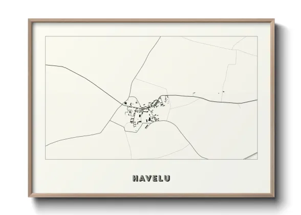 Une affiche de carte sur Havelu