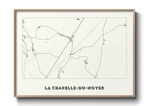Une affiche de carte sur La Chapelle-du-Noyer