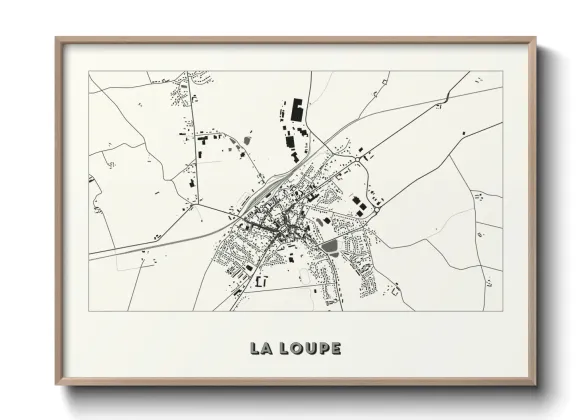 Une affiche de carte sur La Loupe