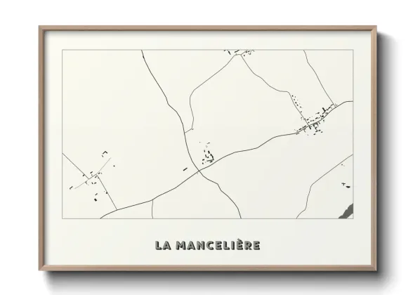 Une affiche de carte sur La Mancelière