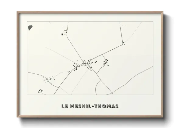 Une affiche de carte sur Le Mesnil-Thomas