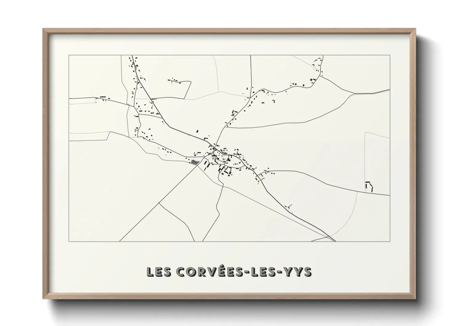 Un poster carteLes Corvées-les-Yys