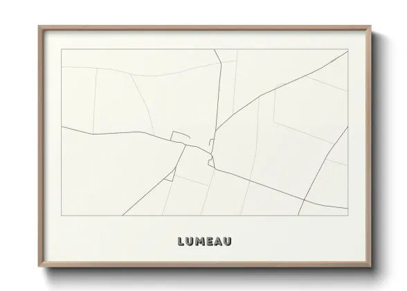 Une affiche de carte sur Lumeau