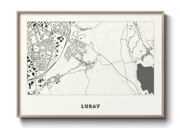 Une affiche de carte sur Luray