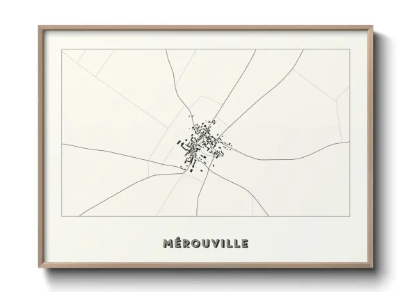 Une affiche de carte sur Mérouville