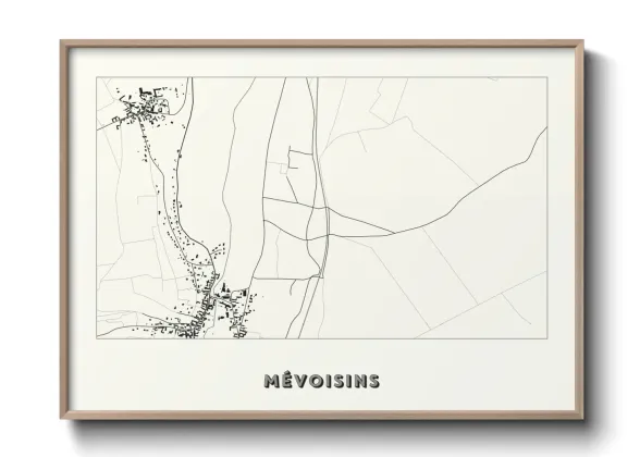 Une affiche de carte sur Mévoisins