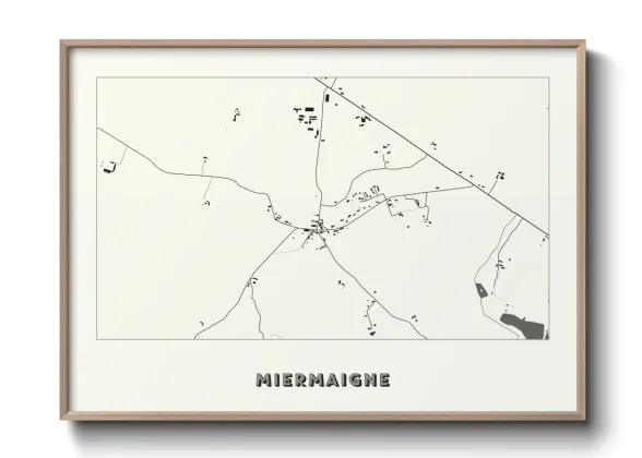 Une affiche de carte sur Miermaigne