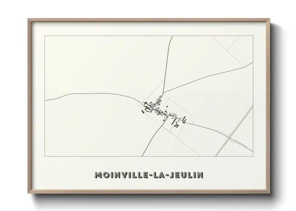 Une affiche de carte sur Moinville-la-Jeulin