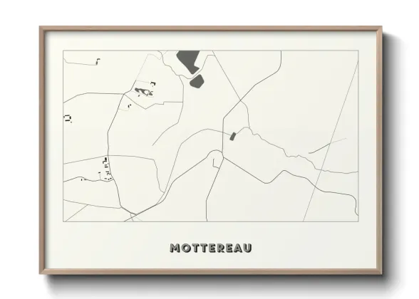 Une affiche de carte sur Mottereau