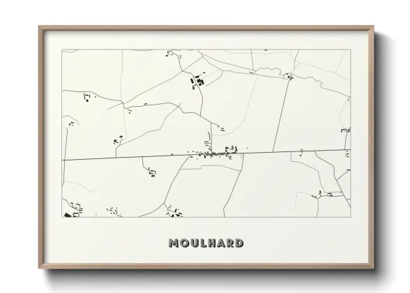 Une affiche de carte sur Moulhard