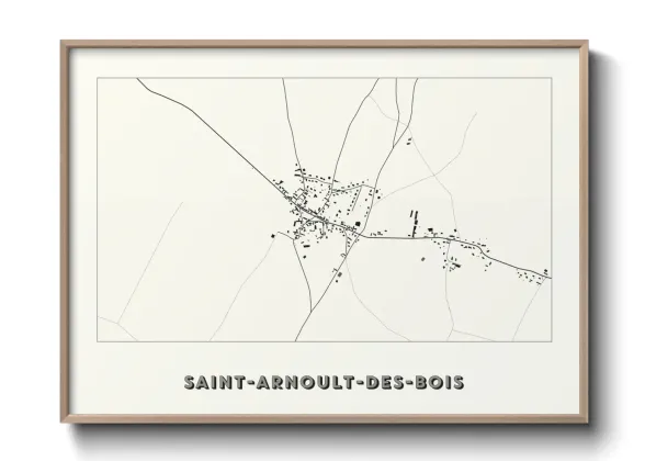 Une affiche de carte sur Saint-Arnoult-des-Bois