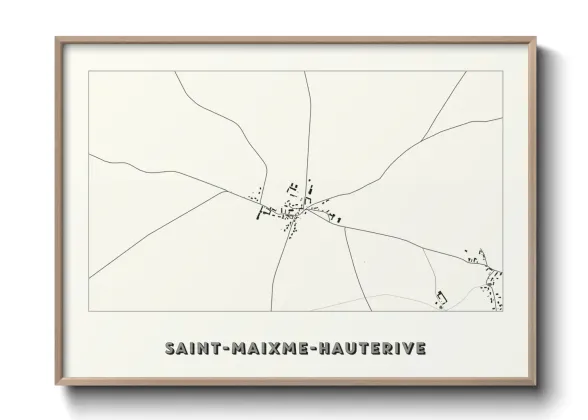 Une affiche de carte sur Saint-Maixme-Hauterive