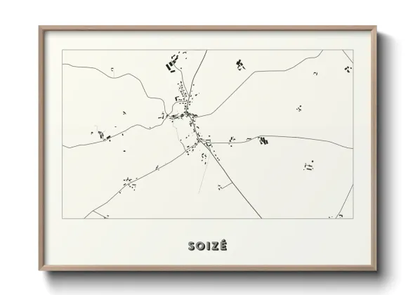Une affiche de carte sur Soizé