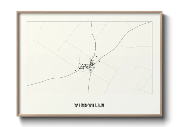 Une affiche de carte sur Vierville