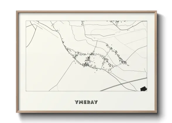 Une affiche de carte sur Ymeray