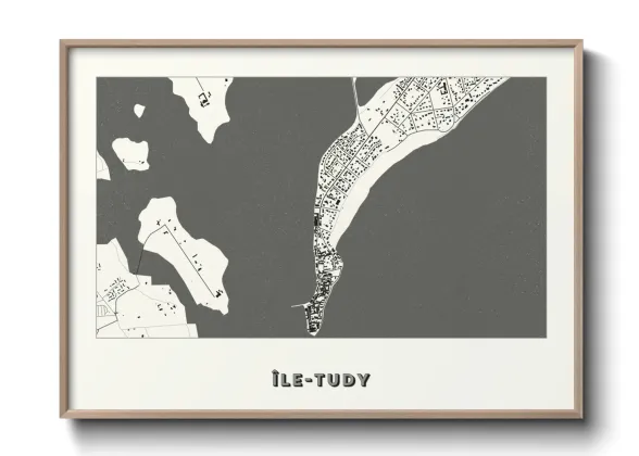 Une affiche de carte sur Île-Tudy