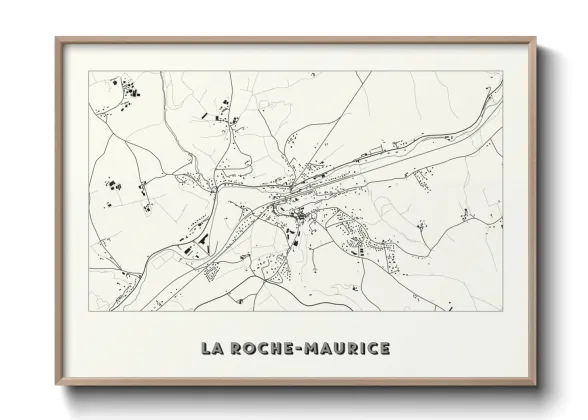 Une affiche de carte sur La Roche-Maurice