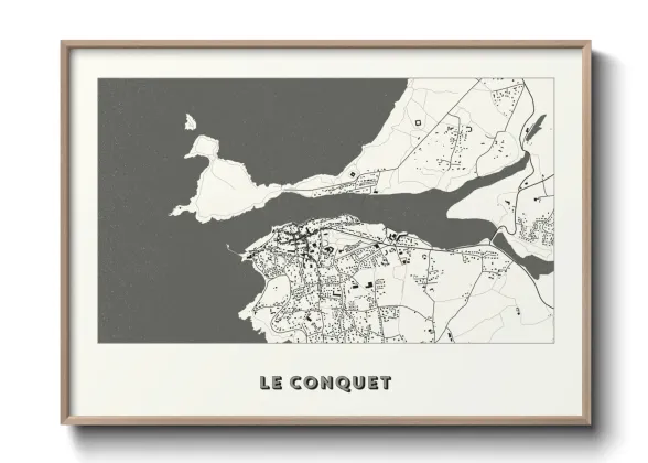 Une affiche de carte sur Le Conquet