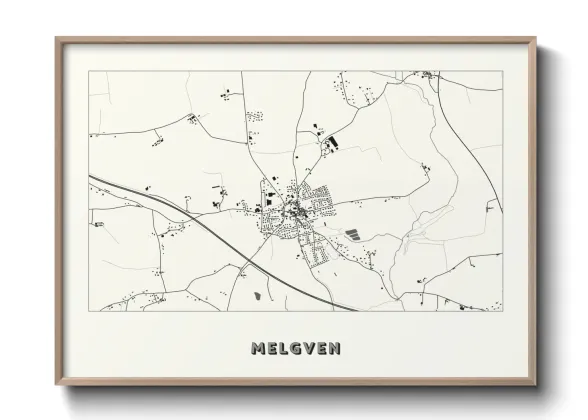Une affiche de carte sur Melgven