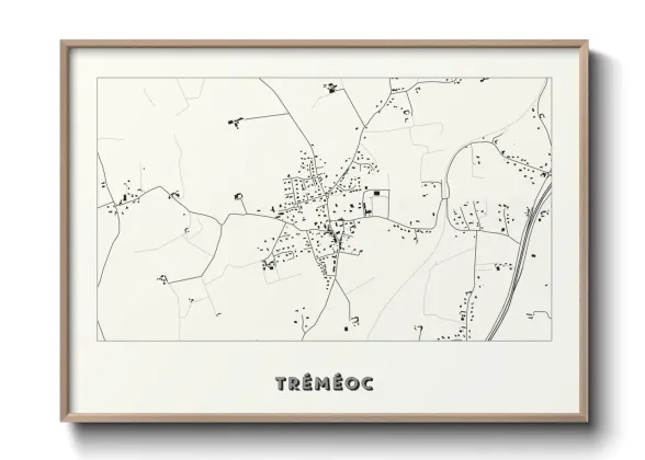 Une affiche de carte sur Tréméoc