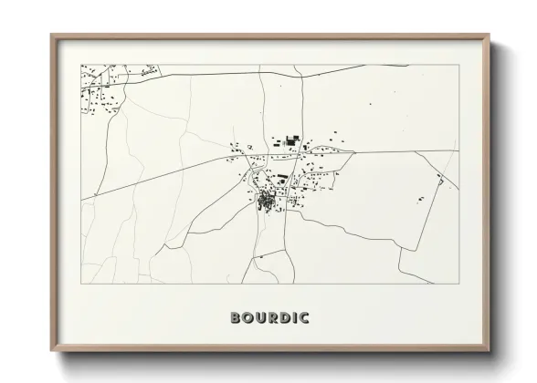 Une affiche de carte sur Bourdic
